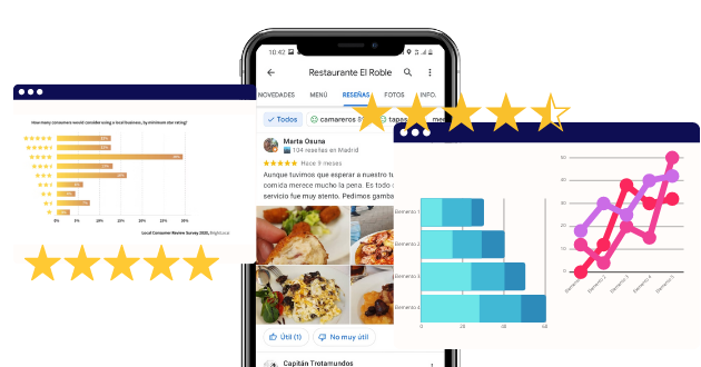 conseguir reseñas reales